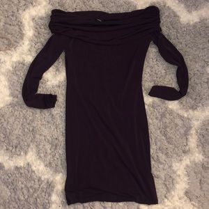 Off the shoulder long sleeve bodycon dress